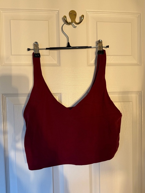 aerie Other - aerie Wine Red V-Neck Sports Bra